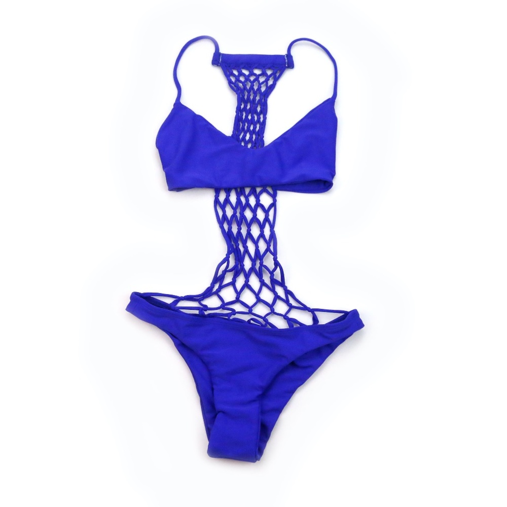 MIKOH Xavier Electric Eel Cage Back Bikini NEW!